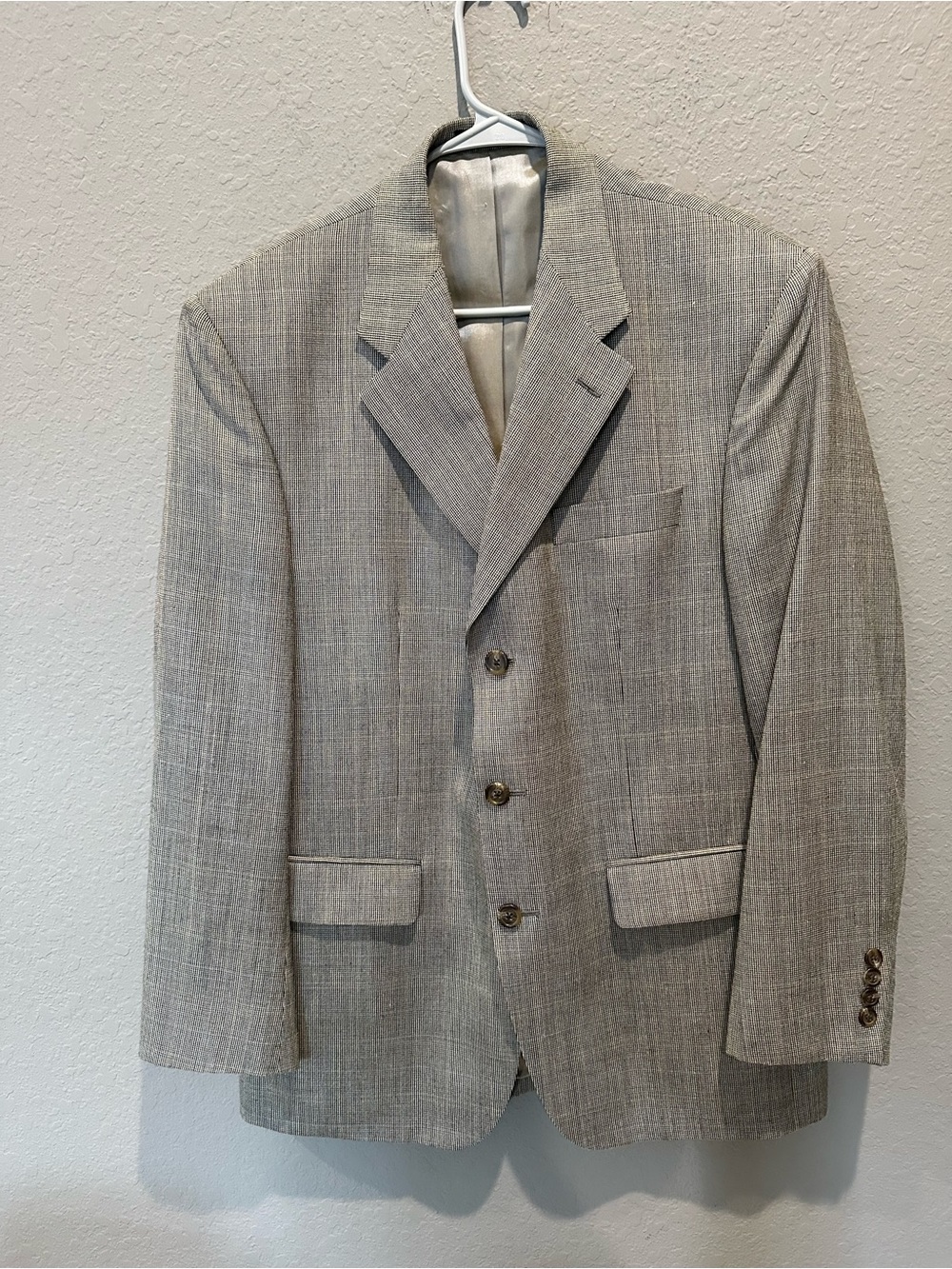 Ralph by Ralph Lauren Men's Gray Silk Wool Blend Blazer Jacket Size 40R